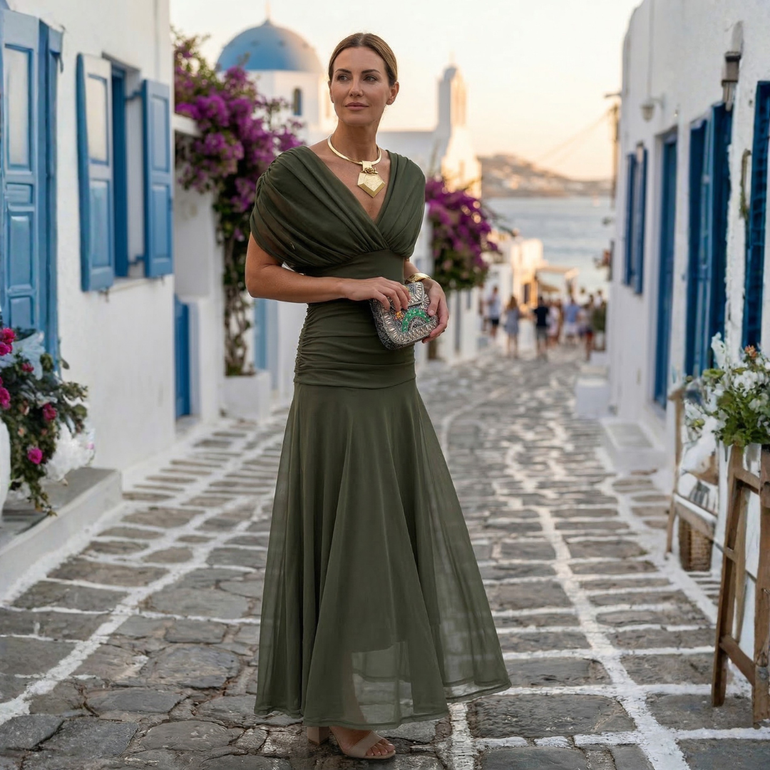 Roksanda - Duga elegantna haljina s V izrezom