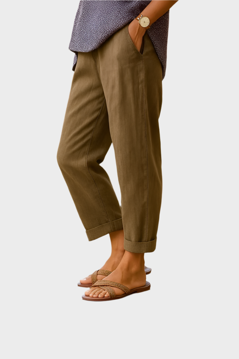Letnje Pantalone od Lna i Pamuka