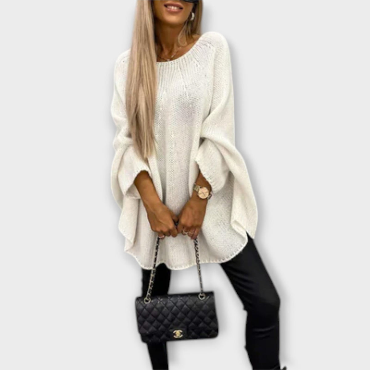 Dara - Elegantni ženski pulover s okruglim izrezom