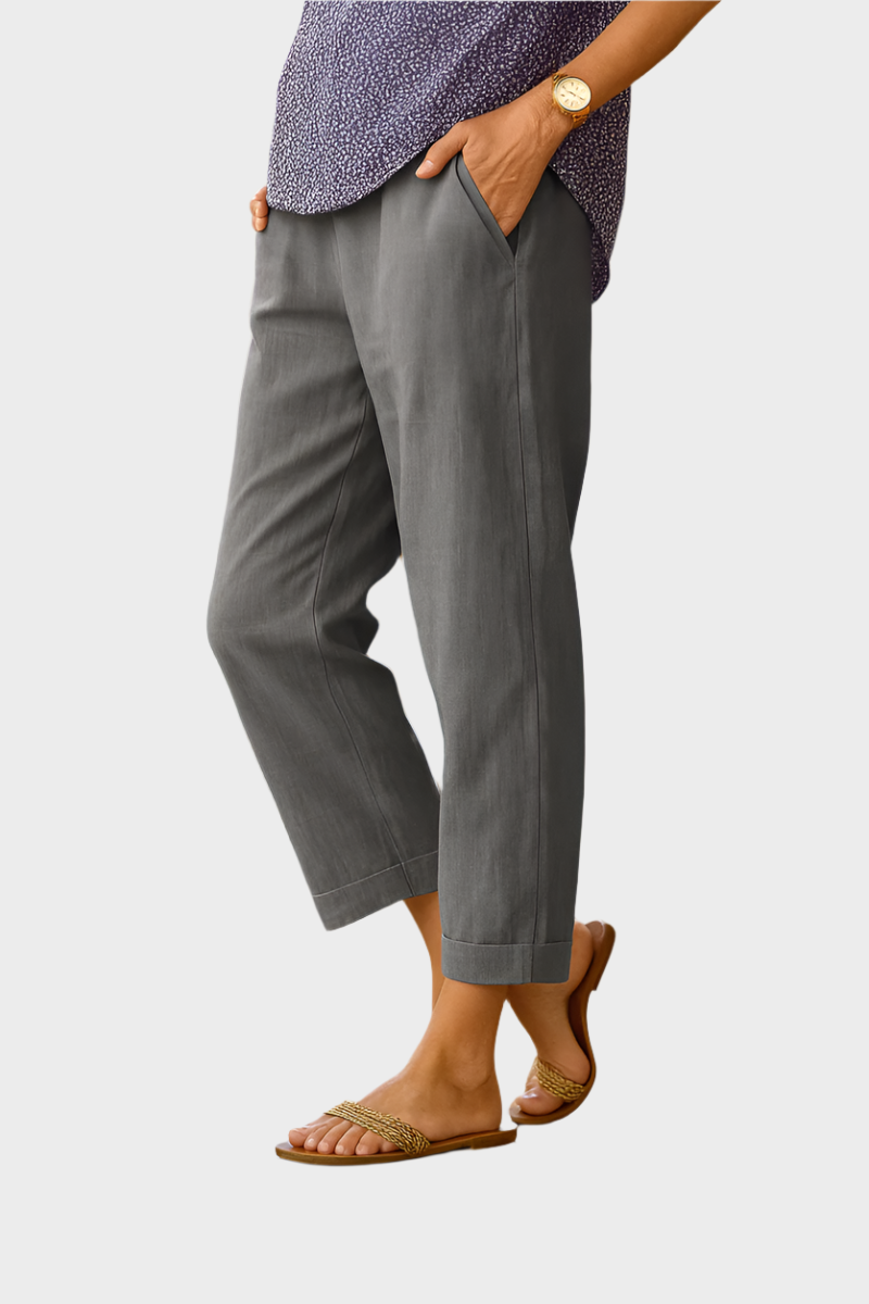 Letnje Pantalone od Lna i Pamuka