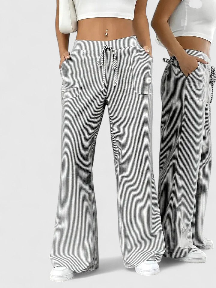 Ljubica | Prostrane i udobne pantalone s elegantnim detaljima