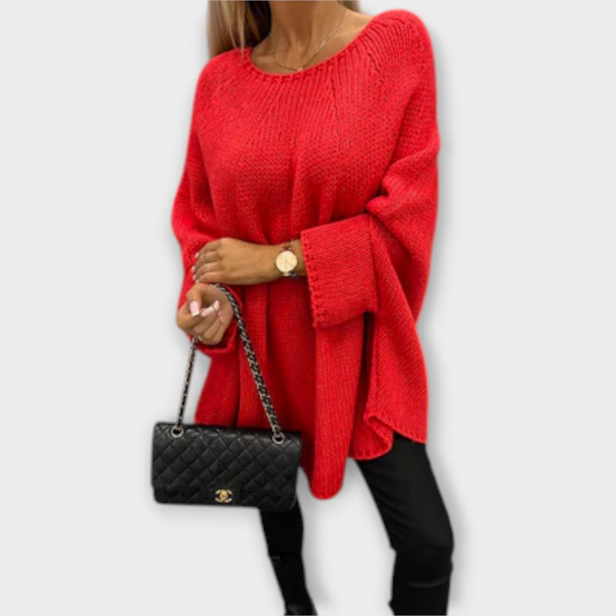 Dara - Elegantni ženski pulover s okruglim izrezom