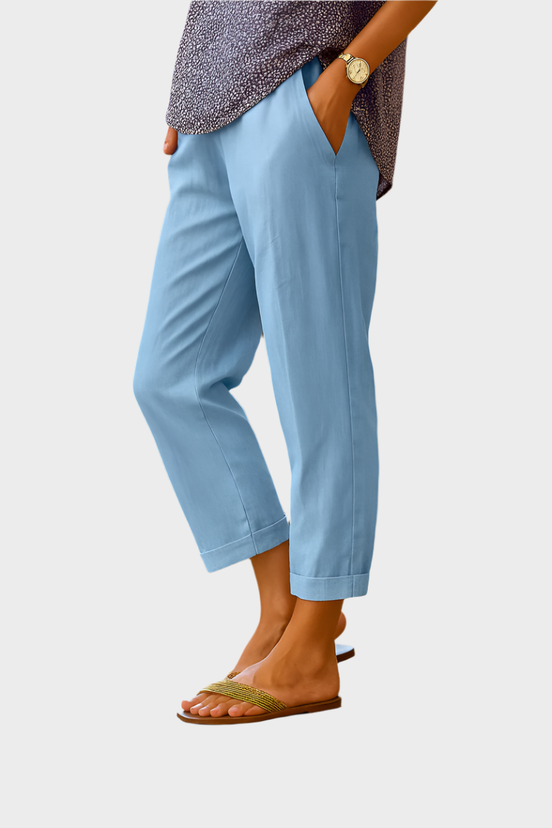 Letnje Pantalone od Lna i Pamuka