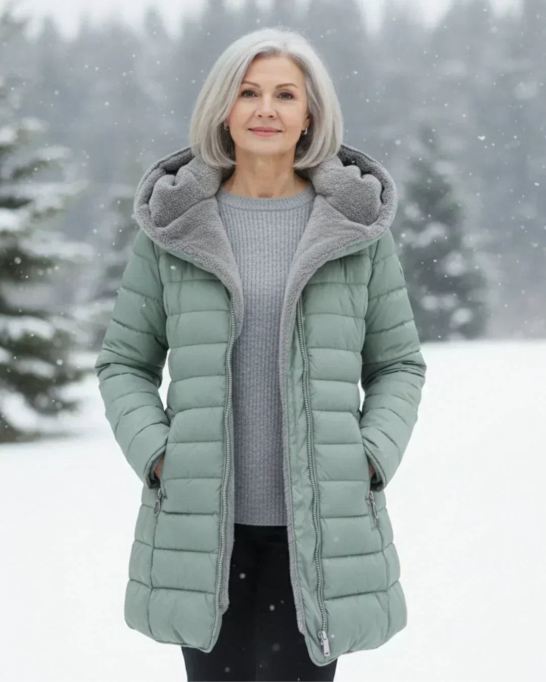 Dunja - Kaput s quilted dizajnom za zimu