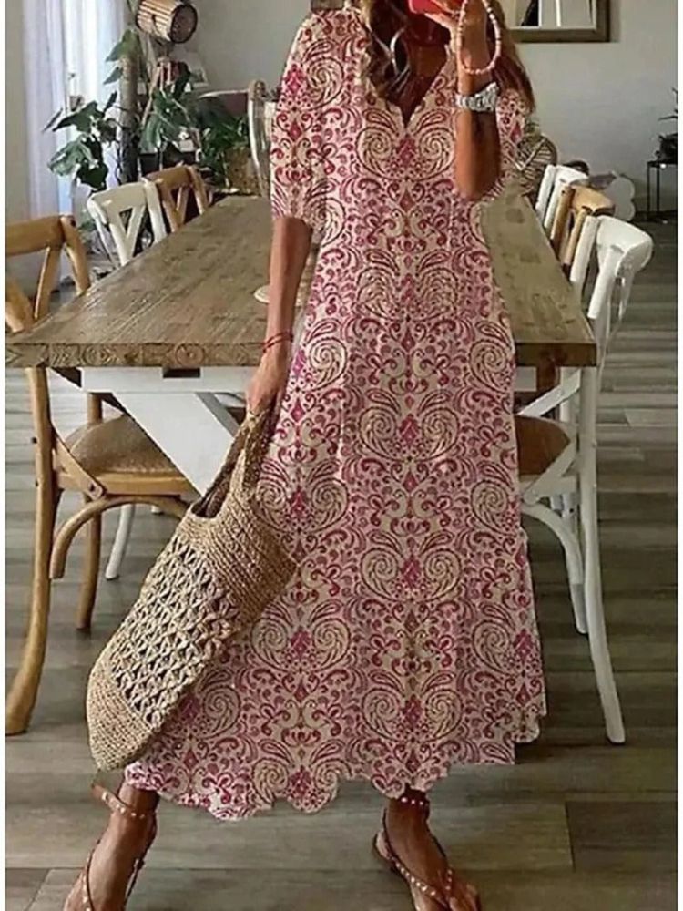 Sara - Elegantna baršunasta maksi haljina s cvetovima