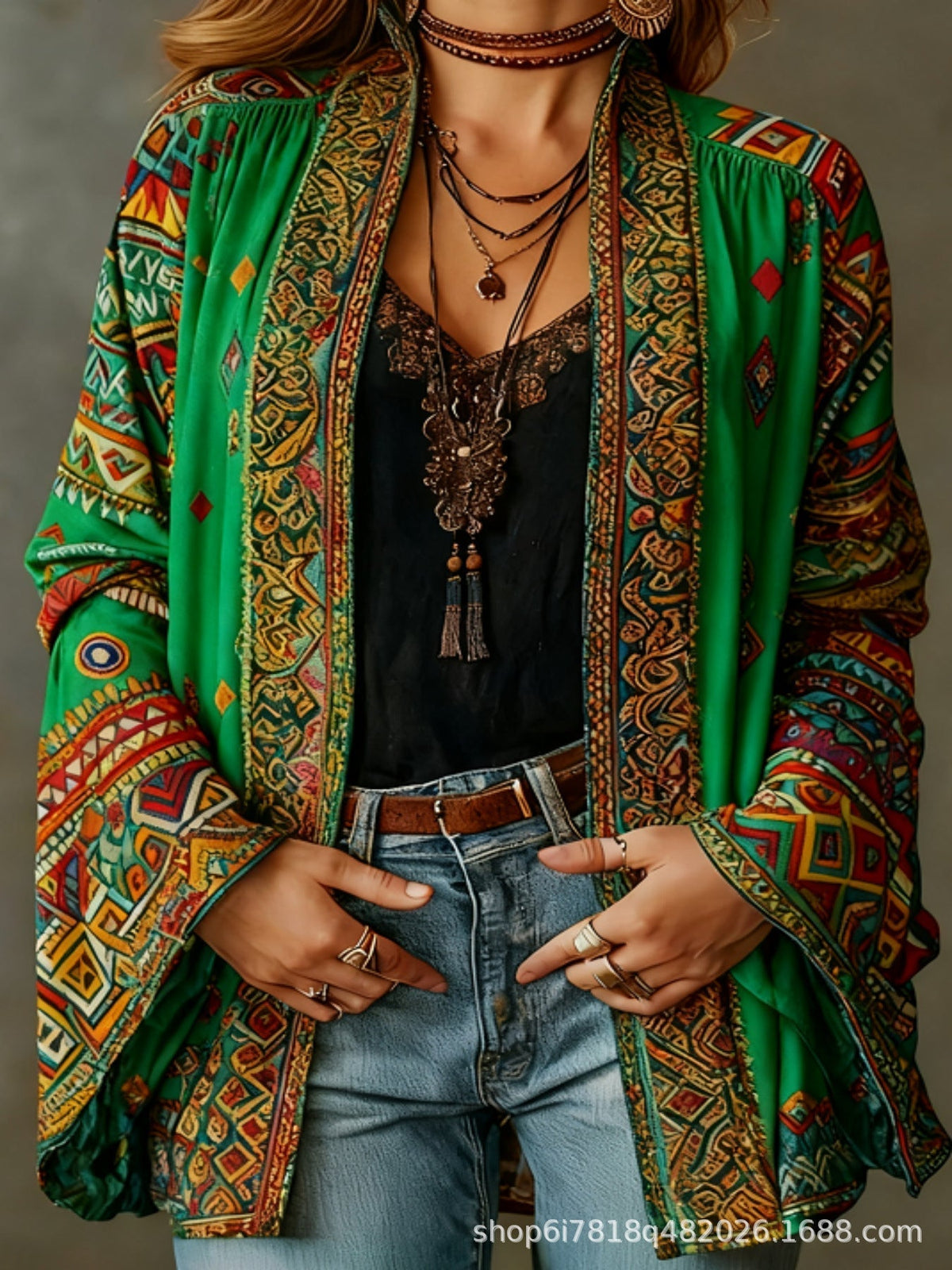 Lucija – vezeni kimono kardigan