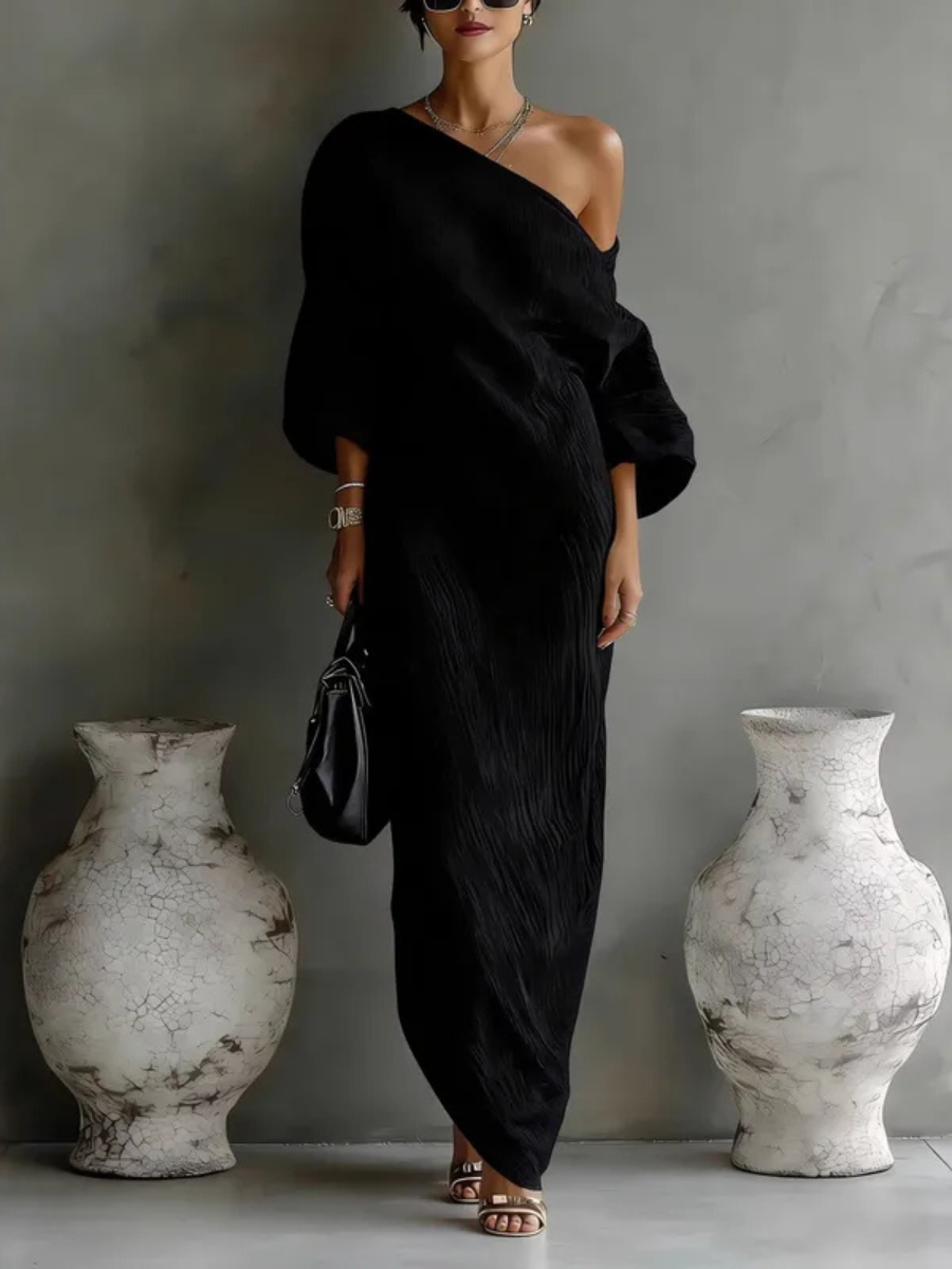 Katarina – elegantna haljina na jedno rame