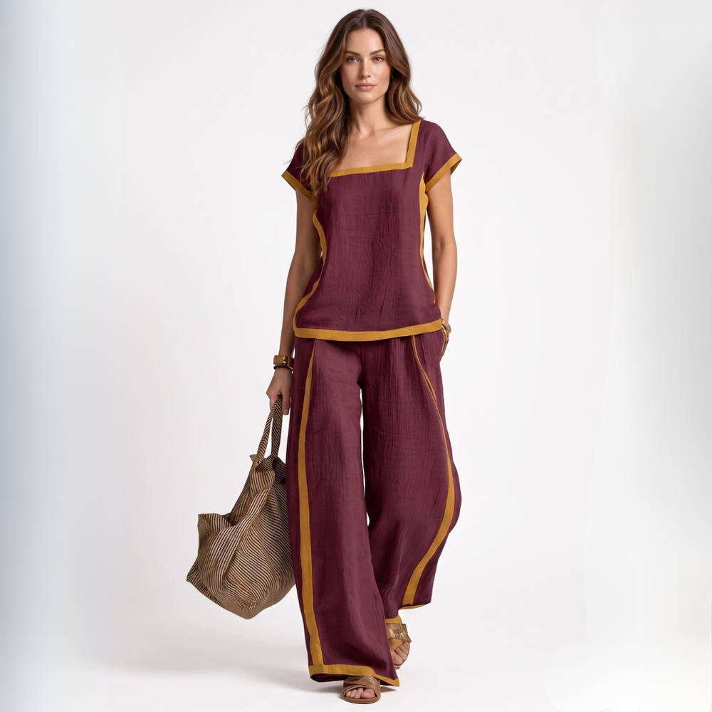 Olga - ELEGANTNI SET OD LANENIH DVA DJELA
