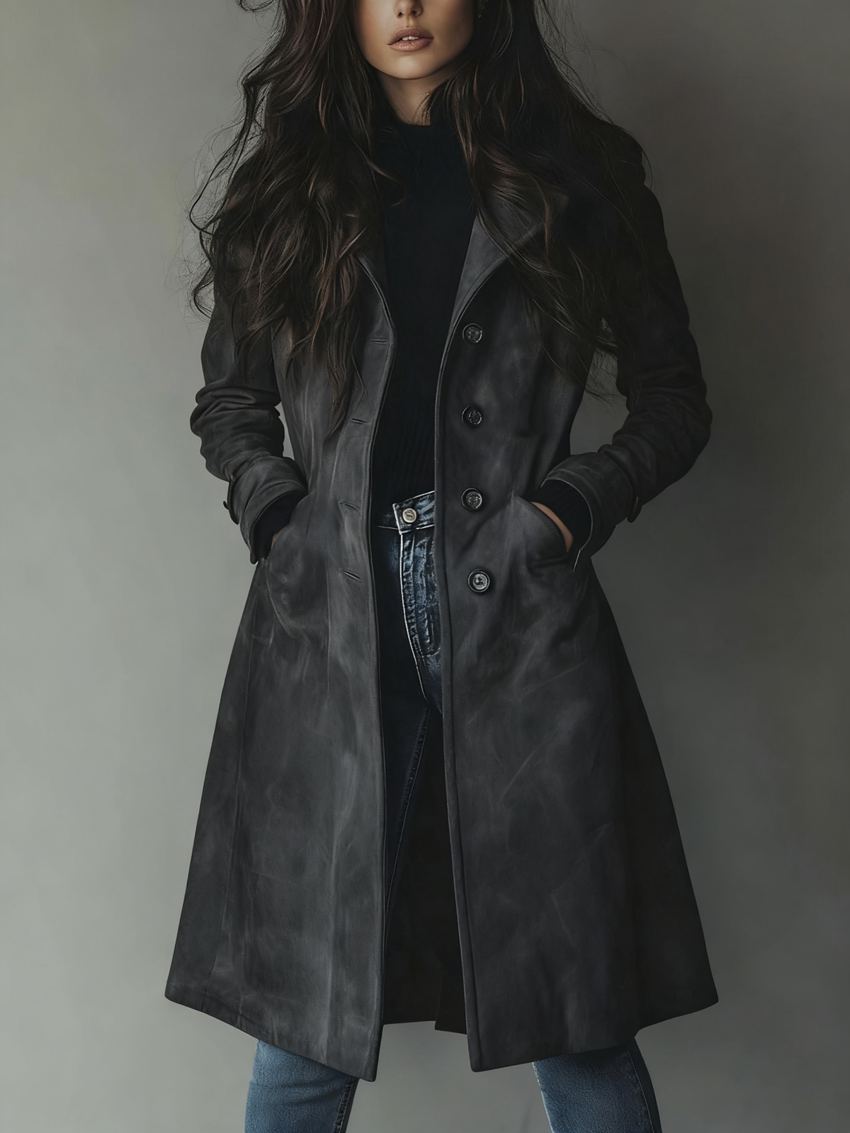 Milena - Suede kaput