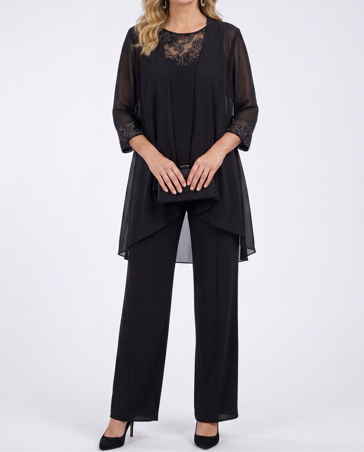 Evelina™ | Set sa lepršavim sakoom i širokim pantalonama