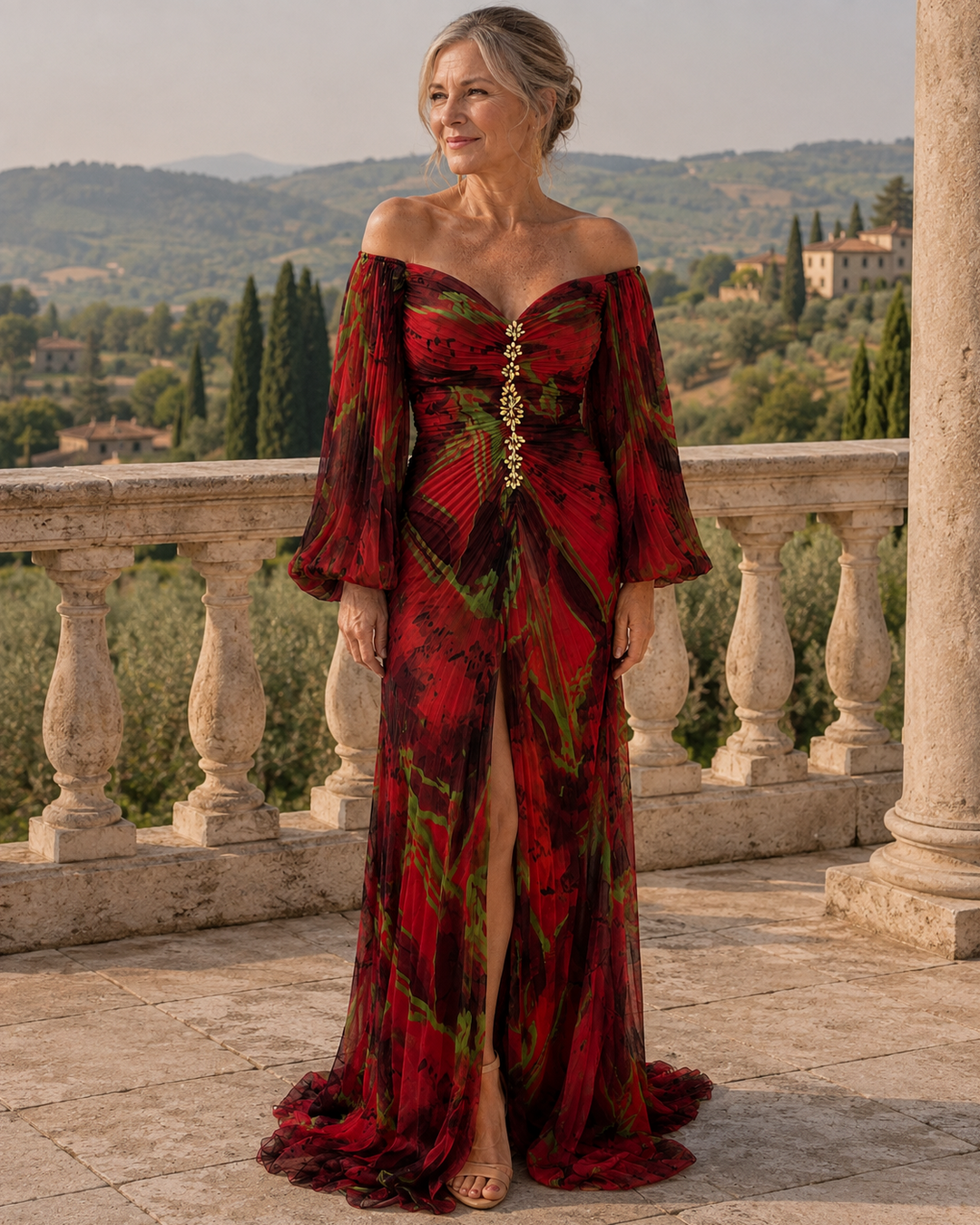 Suzana – duboki izrez maxi haljina