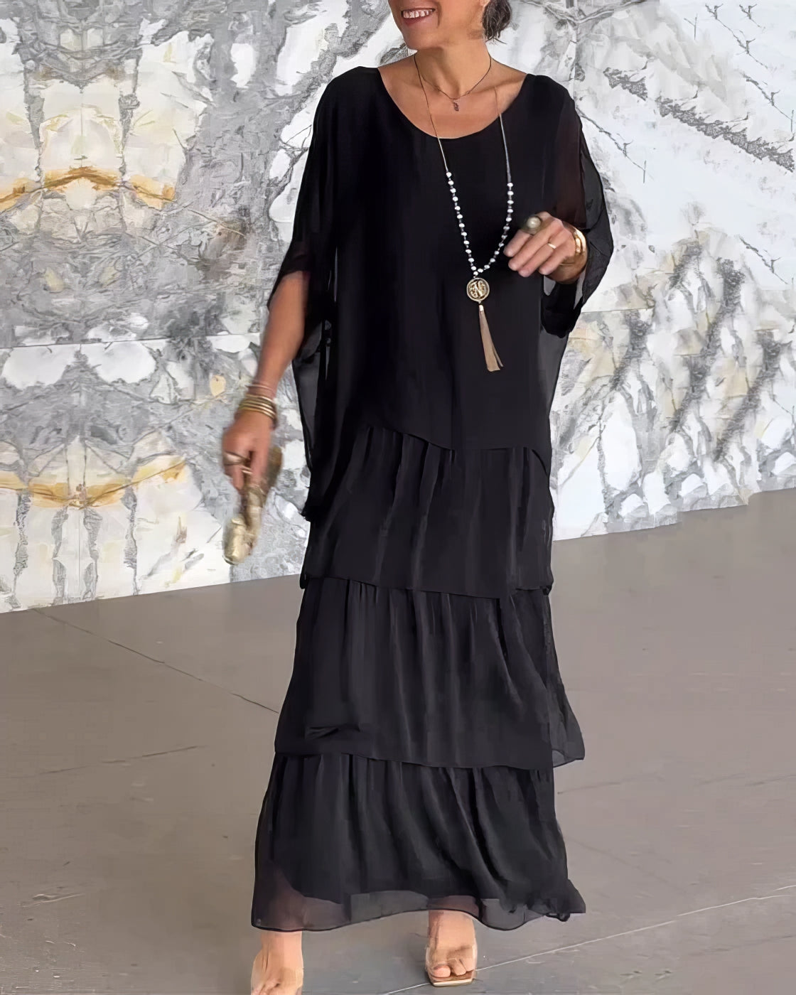Angela | Elegantna maxi haljina, udobna za sve prilike